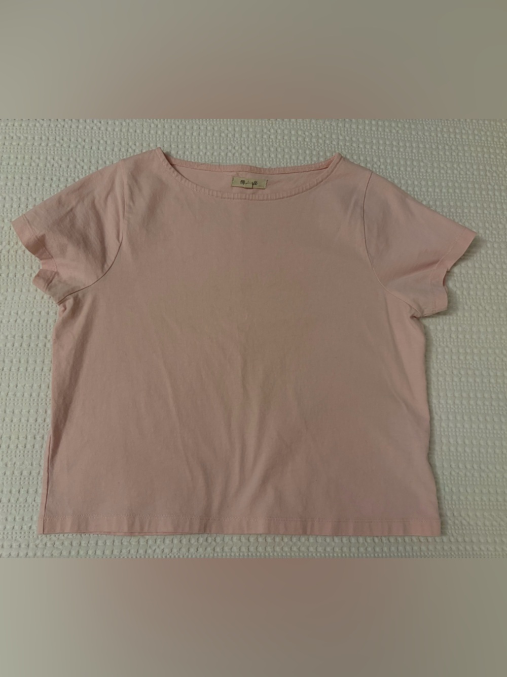 Madewell Dusty Pink Short Sleeve Crop Tee